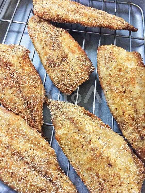 魚の変わり揚げ 魚フライ,揚げ物,フライの写真素材