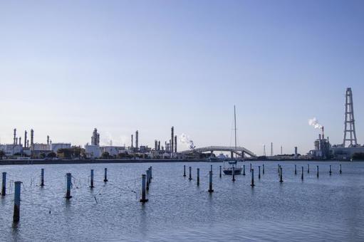 四日市 工業地帯 四日市,工業地帯,風景の写真素材