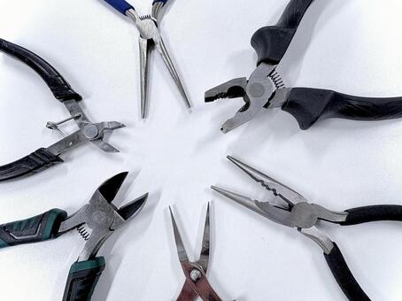 6種の工具 02 工具,ハンドツール,ペンチの写真素材