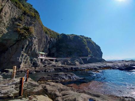 江ノ島 稚児ヶ淵 江ノ島 稚児ヶ淵 江ノ島,江の島,海の写真素材