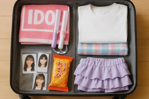 推し活用に準備した遠征バッグ 推し活用に準備した遠征バッグの写真
