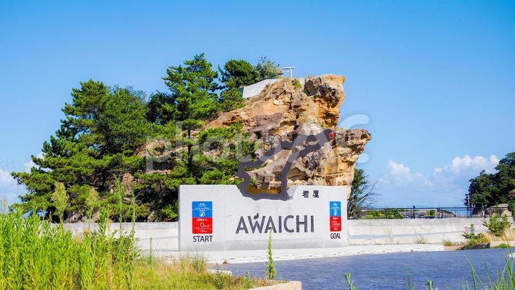 絵島　淡路島 絵島,岩,岩屋の写真素材