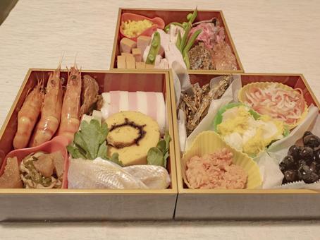 心を込めた、手作りのおせち 手作りおせち,正月料理,和食の写真素材