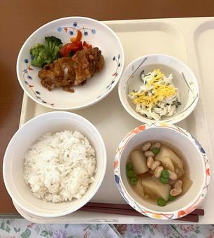 院内食3 院内食3 病院食,病院,入院の写真素材