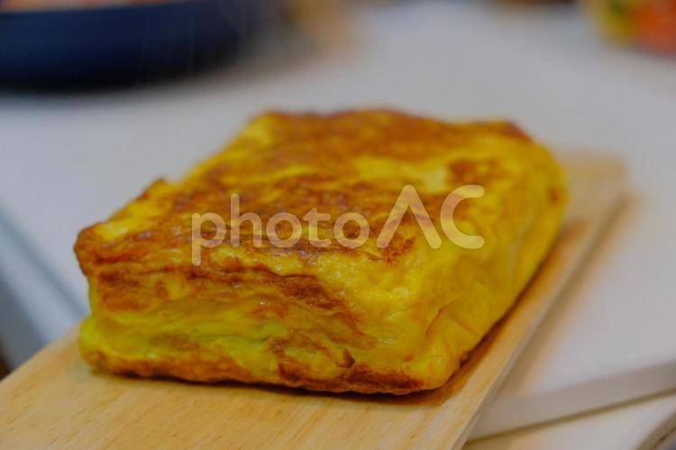 厚焼き卵 玉子焼き,厚焼き卵,弁当の写真素材