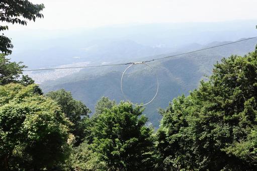 比叡山 かわらけ投げの輪っか 比叡山 かわらけ投げの輪っか 滋賀県,比叡山,かわらけ投げの写真素材