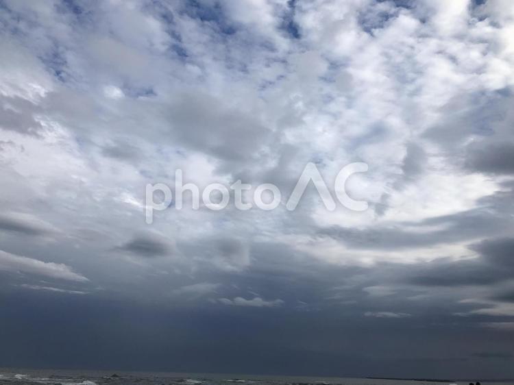 雲 空,自然,ふわふわの写真素材