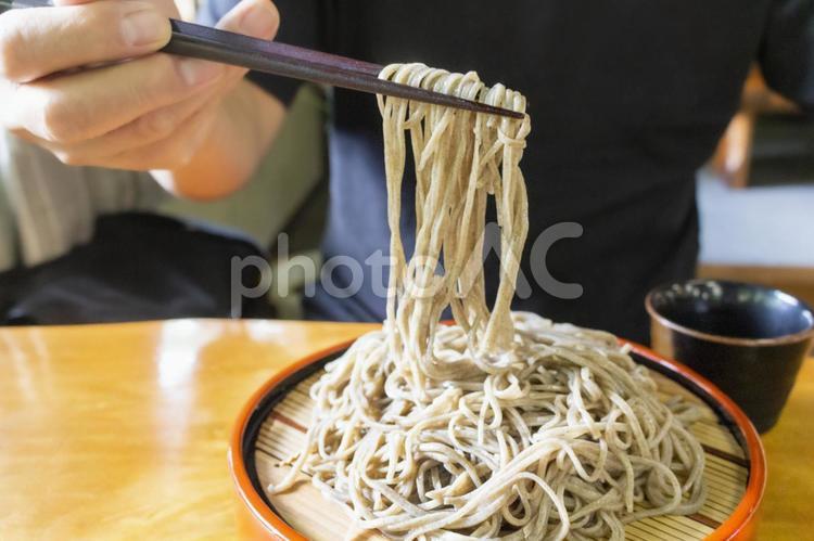 盛り蕎麦　いただきます　6 蕎麦,盛り蕎麦,ざる蕎麦の写真素材