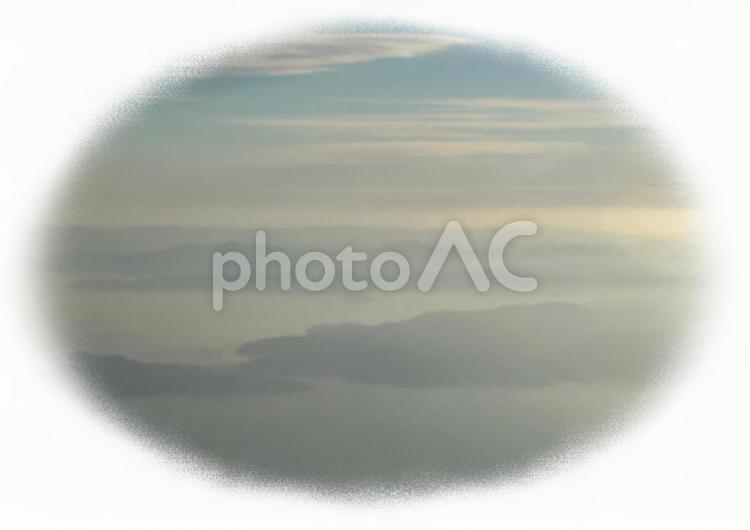 夕暮れの高層圏の空 空,高層圏,夕暮れの写真素材