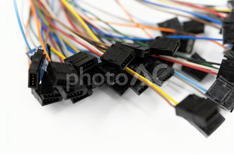 【工業】電線加工・ケーブル加工イメージ【電線】 電線,電線加工,ケーブルハーネスの写真素材