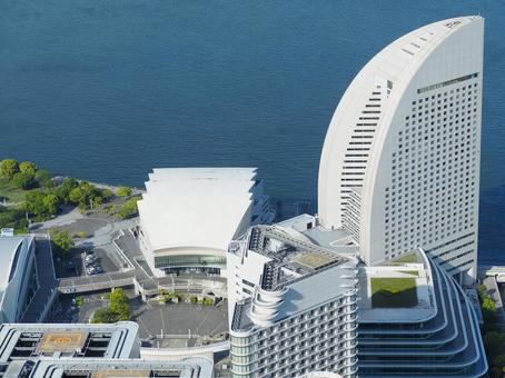 美しい横浜の風景 横浜,神奈川県,見下ろすの写真素材