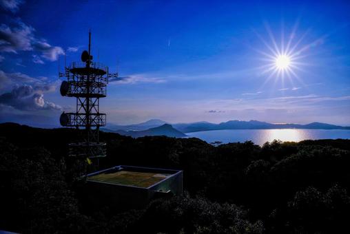 能古島の太陽 能古島の太陽の写真