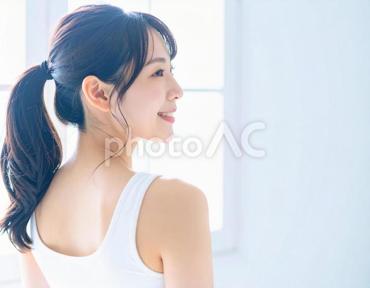 化粧品・美容イメージの女性 17 女性,美容,微笑みの写真素材