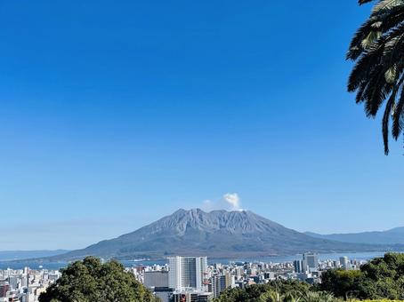 桜島2 桜島,鹿児島,活火山の写真素材