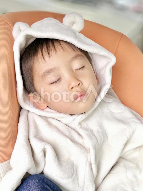 おやすみ 赤ちゃん,子ども,眠るの写真素材
