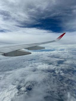 飛行機 空 飛行機 空の写真