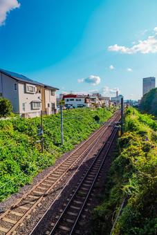 【山形】山形駅の周辺 山形城跡からの景色 【山形】山形駅の周辺 山形城跡からの景色 山形,城跡,お城の写真素材