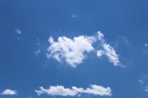 青空と白い雲 青空と白い雲の写真
