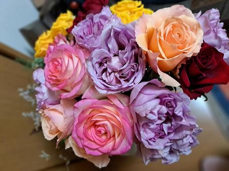 花束 花束 バラ,薔薇,花束の写真素材