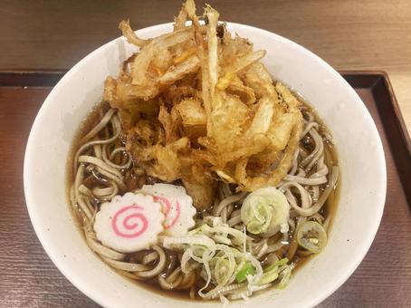かきあげそば かきあげそば そば,かきあげ,天ぷらの写真素材
