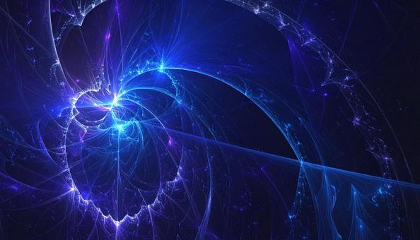 輝き放つ蒼の曼荼羅の写真