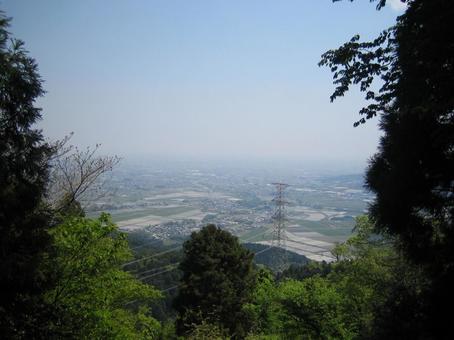 菩提山城 本丸跡からの眺望 菩提山城 本丸跡からの眺望の写真