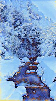 雪山の風景の写真