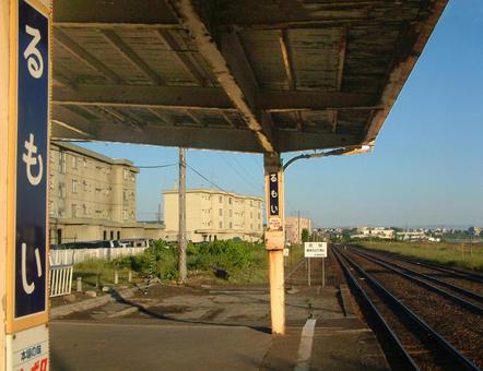 留萌 留萌,留萌本線,留萌駅の写真素材