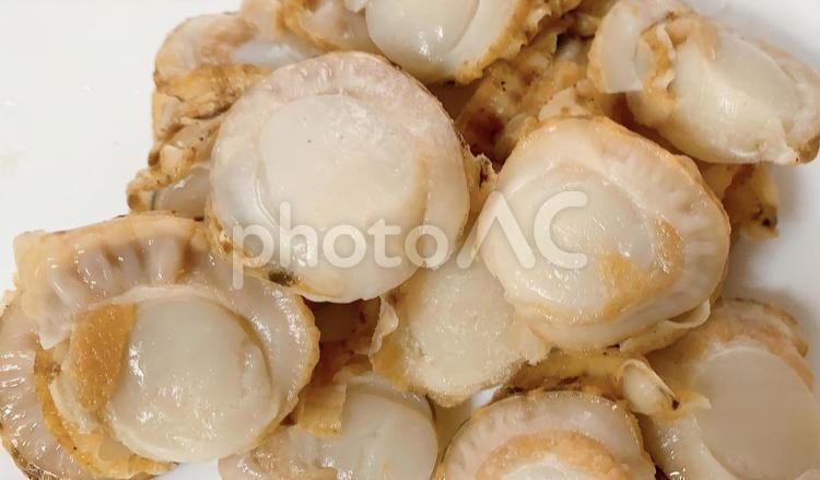 ベビーほたて　帆立　食材　イメージ　アップ画像 ホタテ,ベビーほたて,帆立の写真素材