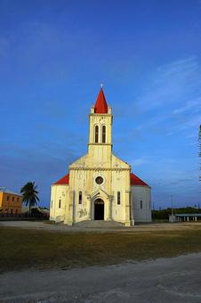 ニューカレドニア550　ウヴェア島　教会 ニューカレドニア,ウヴェア島,セントジョセフ教会の写真素材