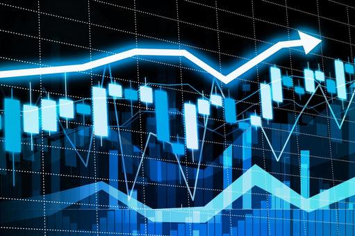 株価の上昇 株価の上昇 グラフ,チャート,矢印の写真素材