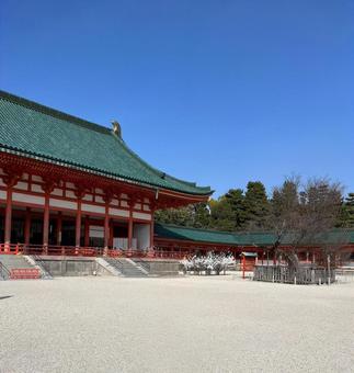 平安神宮 平安神宮,社殿,参拝の写真素材