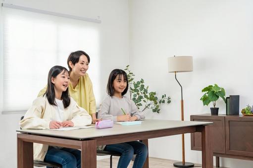 勉強を教える女性 勉強を教える女性 宿題,勉強,家庭教師の写真素材
