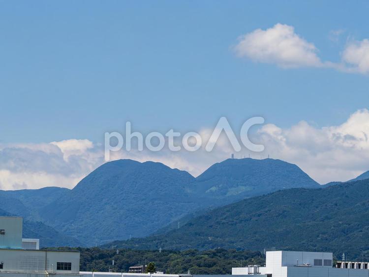 夏の二子山（箱根） 二子山,双子山,箱根の写真素材