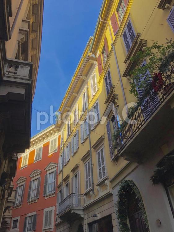 ミラノの住宅街 イタリア,ミラノ,住宅の写真素材