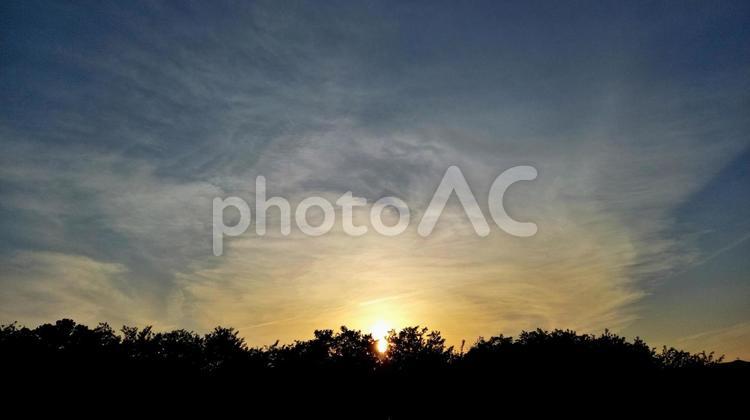 夕景のイメージ_02 夕景,夕空,夕焼けの写真素材