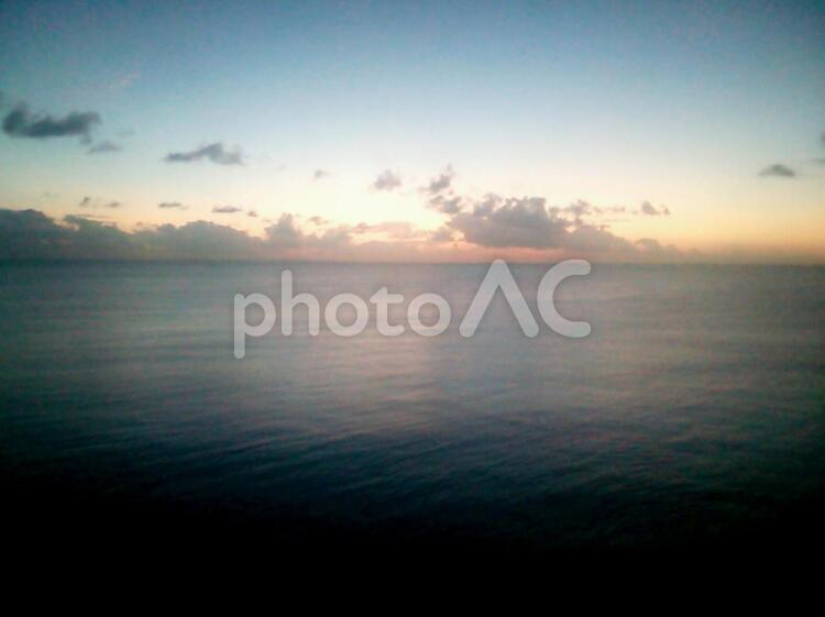 夕焼け　海 夕焼け,海の写真素材