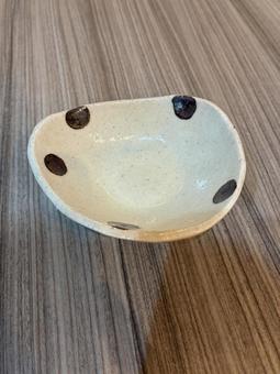 Photo, mashiko ware, a small dish, pottery, 