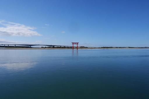 弁天島の風景 弁天島,島,浜名湖の写真素材