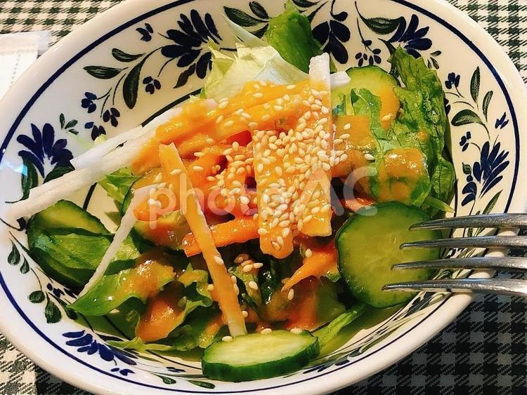 東京、メキシコ料理店のサラダ 東京,メキシコ料理屋,サラダの写真素材