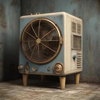 古い室外機 古い室外機の写真