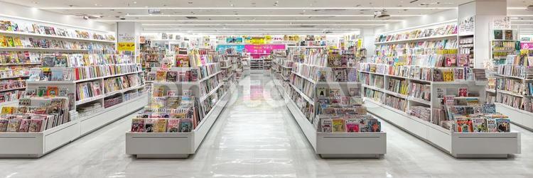 大型書店の店舗のイメージ03 本,書店,大型の写真素材