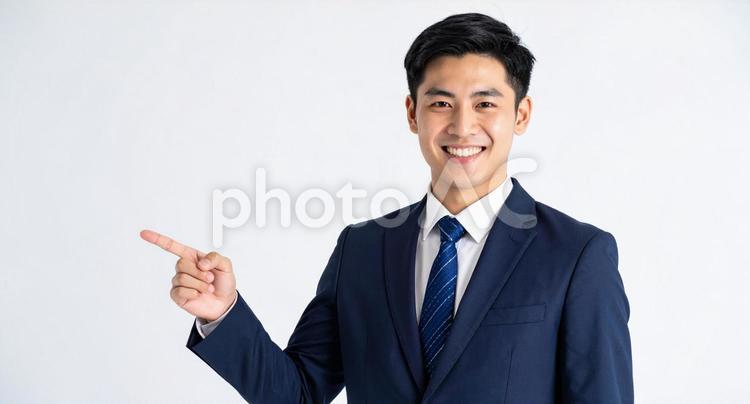 指差し 指差し 指差し,男性,男子の写真素材