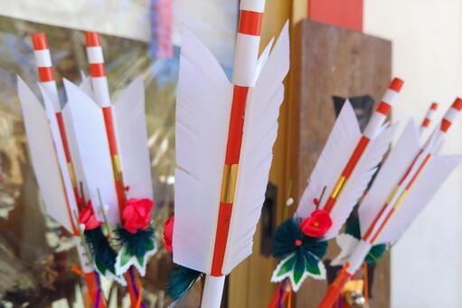 破魔矢 破魔矢,正月,縁起物の写真素材