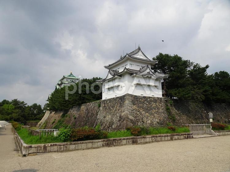 名古屋城の風景-11 名古屋城,愛知県名古屋市,天守閣の写真素材