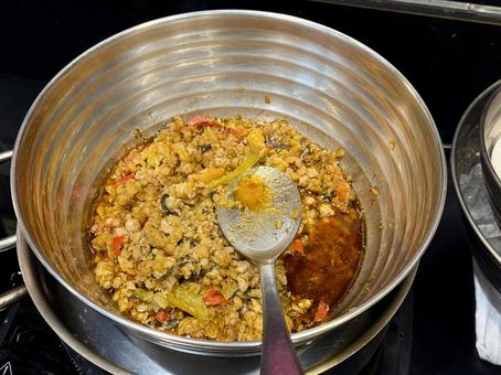 キーマカレー ひき肉,キッチン,アジアンの写真素材