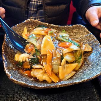 五目あんかけ 五目あんかけ 五目炒め,炒め物,炒め料理の写真素材