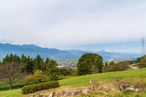 長野県北安曇郡池田町 北アルプス展望 長野県北安曇郡池田町 北アルプス展望 日本,長野県,安曇野の写真素材
