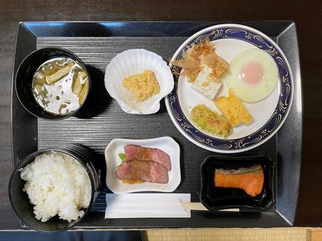 青森 ビジネスホテルの朝食の例 青森,長崎新地,ビジネスホテルの写真素材