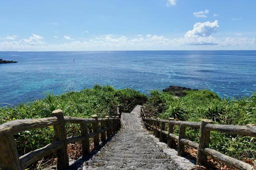 宮古島インギャーマリンガーデンの景色 インギャーマリンガーデン,宮古島,夏の写真素材